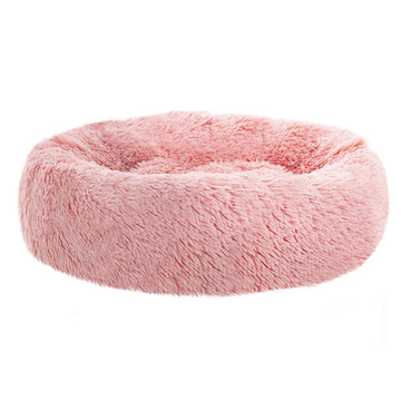 i.Pet Pet bed Dog Cat Calming Pet bed Medium 75cm Pink Sleeping Comfy Cave Washable i.Pet